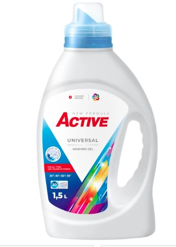 Active гель д/прання 1,5л Universal з ароматом свіжості